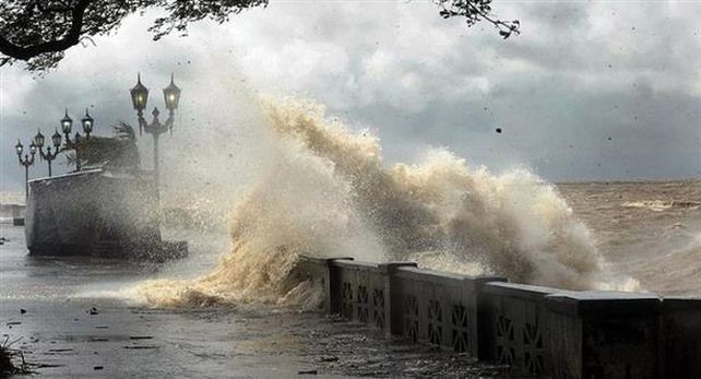 Montevideo. La capital uruguaya fue barrida desde ayer por fuertes vientos.&nbsp;