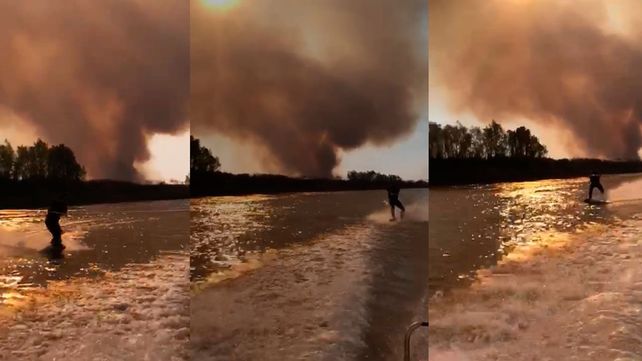 Incendio en islas