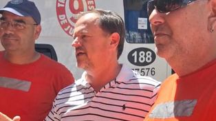 El secretario general del Sindicato de Camioneros de Santa Fe, Sergio Aladio.