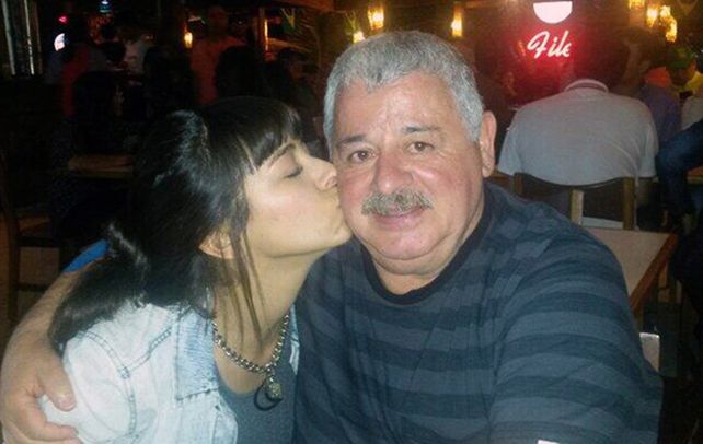 Una de las últimas fotos. María Soledad y su papá