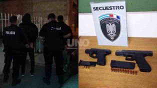 Apresan a dos delincuentes con armas de guerra en un violento tiroteo en Santo Tomé