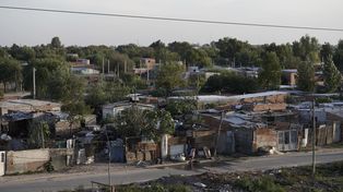 El amplio asentamiento irregular de Sorrento hacia Circunvalación, pegado al barrio Casiano Casas.