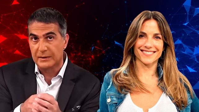 Antonio Laje y María Belén Ludueña coincidieron en los Martín Fierro y compartieron la mesa