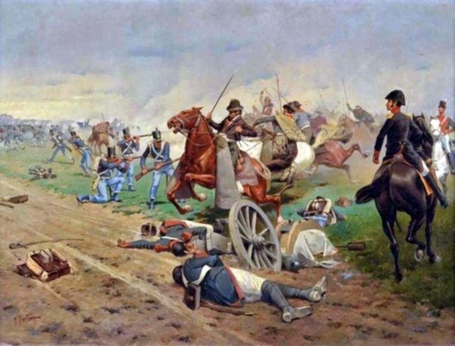 Ilustración de la Batalla de Tucumán. 