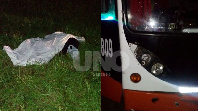 Las Garzas: murió un ciclista en un choque con un colectivo en la ruta nacional 11