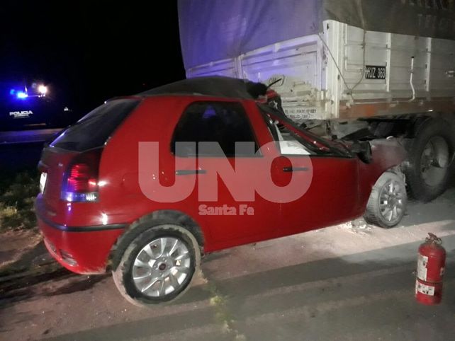 El brutal impacto tuvo lugar en la autopista Santa Fe - Rosario a la altura de Monge&nbsp;