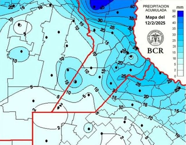 La lluvia se expandió en la región núcleo y llegó a localidades del norte y este
