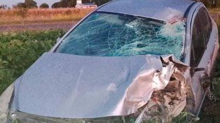 Ruta 32: joven murió tras choque entre moto y auto