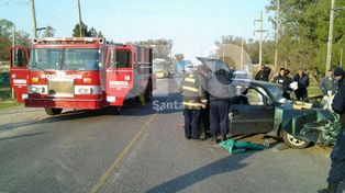 Fuerte accidente de tránsito sobre la ruta 1