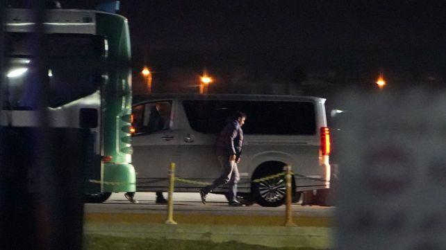 Lionel Messi llegó el sábado por la noche para despedir a su papá