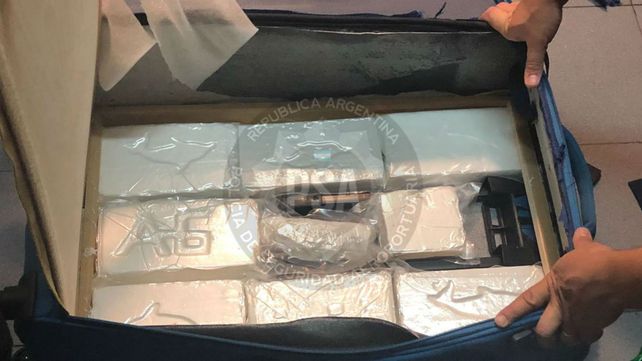 Parte de la droga incautada al turista brasileño.&nbsp;
