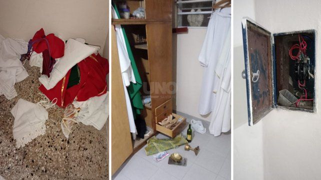 El vandalismo y las cosas revueltas por el robo a la Capilla en Santo Tomé 