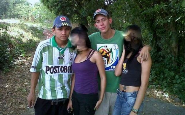 El sospechoso Johan Andrey R.P. (a la izquierda) y la víctima