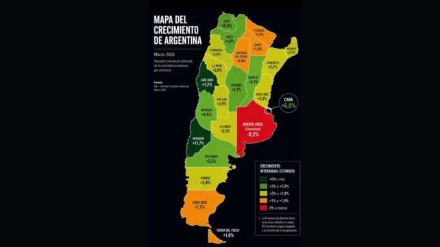 Milei viralizó un mapa falso al que le faltan Tucumán y las Malvinas