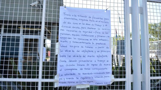 Cargill señala que suspendió operaciones para priorizar la seguridad de su personal
