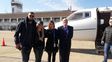 Piqué y Shakira se sacaron una foto apenas pisaron suelo rosarino.