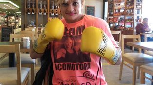 Todo listo para una charla motivacional y una clase de boxeo de Alejandra Oliveras