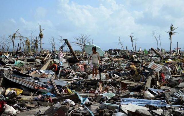 Desolador. El supertifón Haiyan arrasó Filipinas con vientos de 315 kilómetros por hora y ráfagas de hasta 380 kph.
