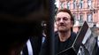 Bono visitó a Macri en el Casa Rosada.