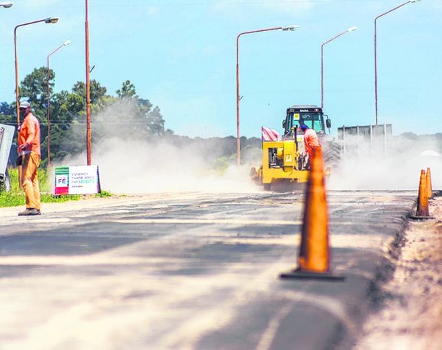 En marcha. La ruta atraviesa todo el departamento Belgrano.