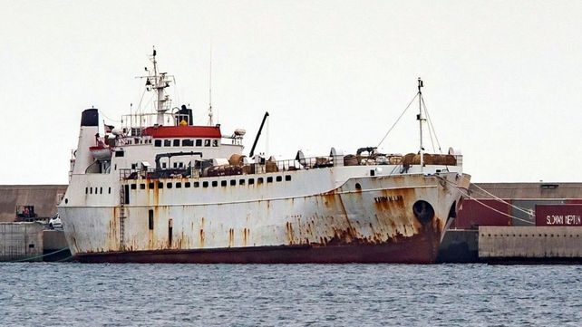 Tragedia. Uno de los barcos que llevaba animales que debieron ser sacrificados.&nbsp;