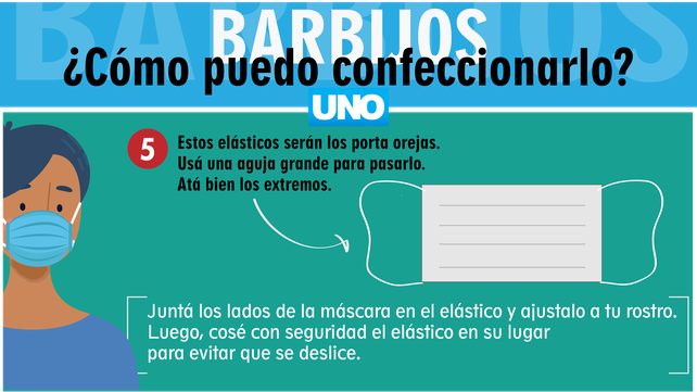 Barbijo casero: paso a paso, como hacerlo