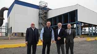 El Embajador de Brasil recorrió la acería de Gerdau en Pérez, la más moderna del país, junto a directivos de la compañía