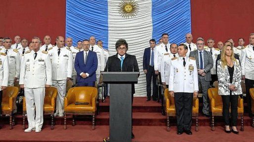 Javier Milei homenajeó a tres integrantes de las fuerzas federales, entre ellos al entrerriano Juan Pereyra