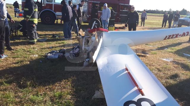 Falleció la piloto del planeador que se estrelló en el aeródromo de Esperanza