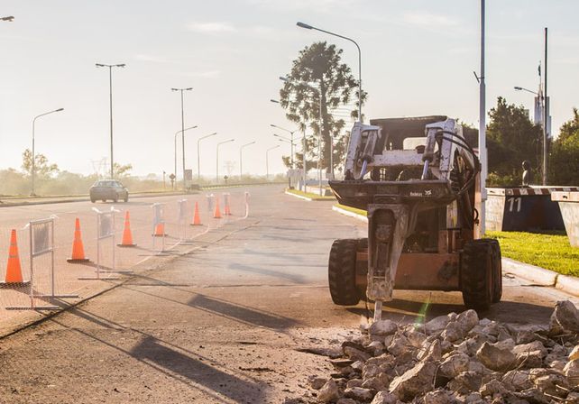 Comenzaron los trabajos de reparación de los accesos al Túnel Subfluvial