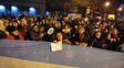 Arroyito. Una importante cantidad de gente protestó en avenida Alberdi.