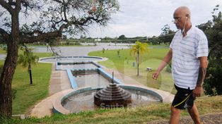 Vaciaron los piletones del Parque del Sur para bajar el nivel del lago