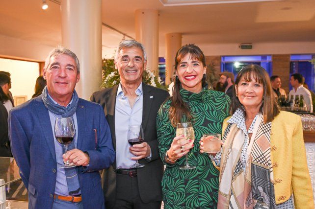 Osvaldo Paladini, Luis y Nadia Nazer y Verónica Paladini