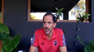 Desde casa. Peratta atendió a la prensa desde su domicilio en plena cuarentena obligatoria.