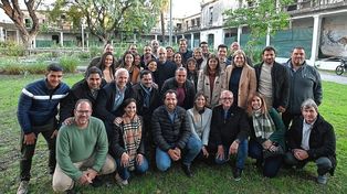 Los concejales de la provincia de Santa Fe junto a Rodríguez Larreta.&nbsp;