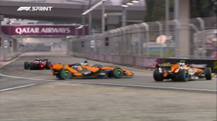 Búmeran para Lando Norris, que lo hizo al fin y sacó de carrera a su compañero