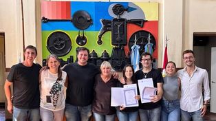 Por unanimidad el Concejo Municipal de Venado Tuerto decidió reconocer la reversión de la obra impulsada por los docentes Gabriel Zarich y Flavia Boglione.