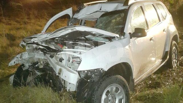 En un choque en la autopista un matrimonio resultó herido