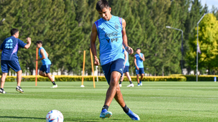Juan Sforza entrena esta semana con el preseleccionado sub-23 que se prepara para el Preolímpico de Venezuela.