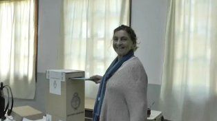 Alicia Fregonese votó en la ciudad de Maciá.&nbsp;