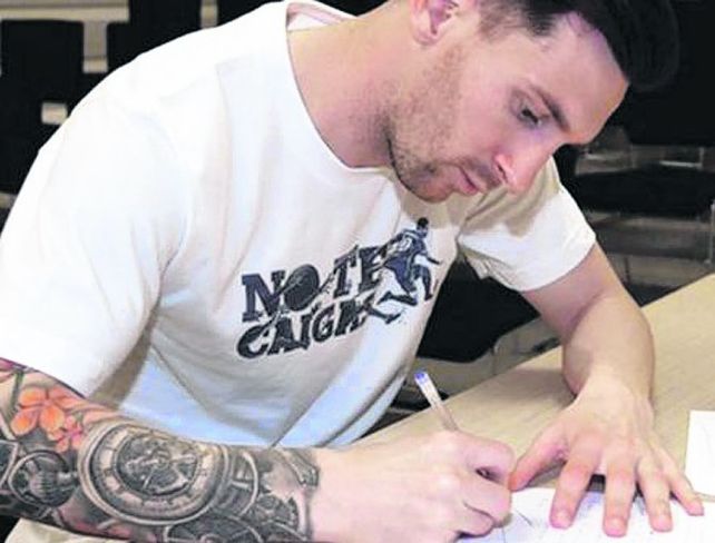 Solidario. Messi impulsa un programa para chicos carenciados.