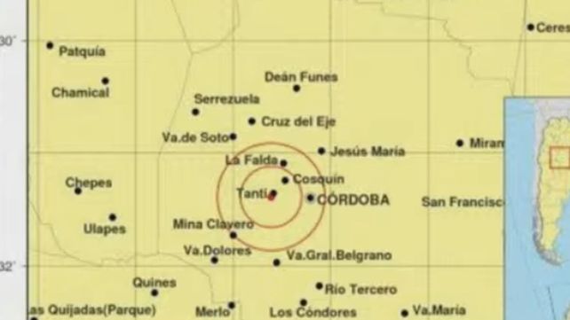 El epicentro del temblor se ubicó cerca de Tanti.&nbsp;