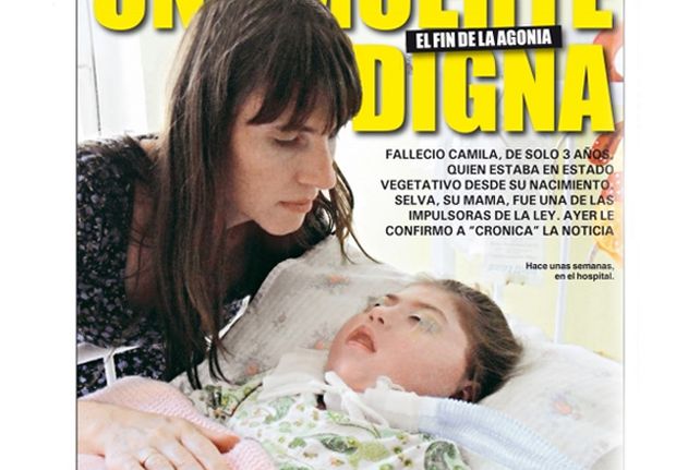 Murió Camila, la bebé cuyo caso impulsó ley de muerte digna