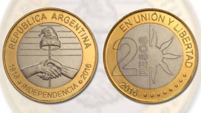 Lanzan una moneda de $2 para conmemorar el Bicentenario de la Independencia