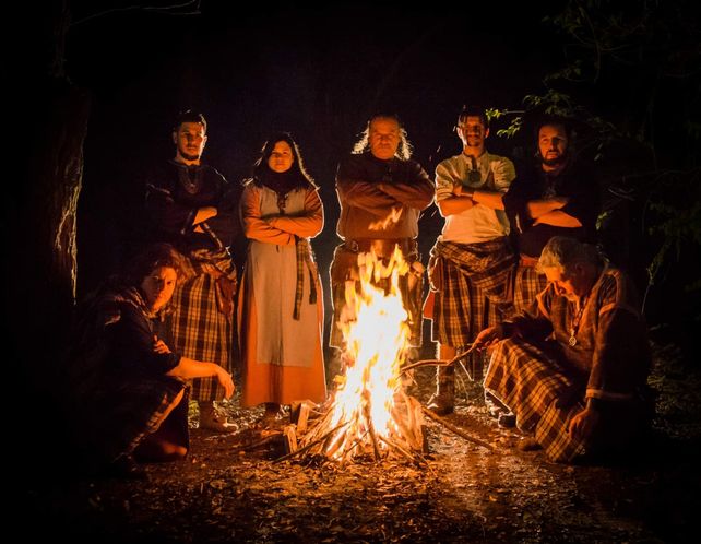 La gran fogata de la tradicional fiesta española.