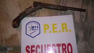 El pistolón que tenía el acusado en su poder.&nbsp;