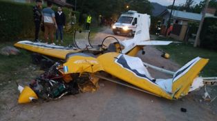 Video: se estrelló una avioneta en Villa General Belgrano y hay tres personas heridas