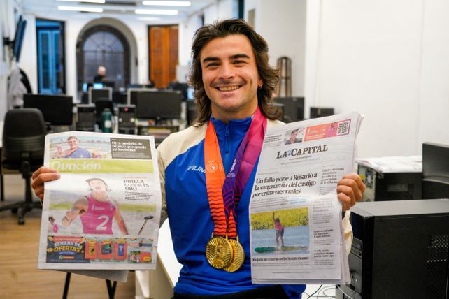 Tapa de diario. Basaldella fue protagonista de las tapas de La Capital y Ovación esta semana.