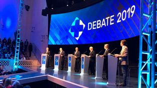 El debate que se realizó entre los candidatos para las elecciones presidenciales de 2019.