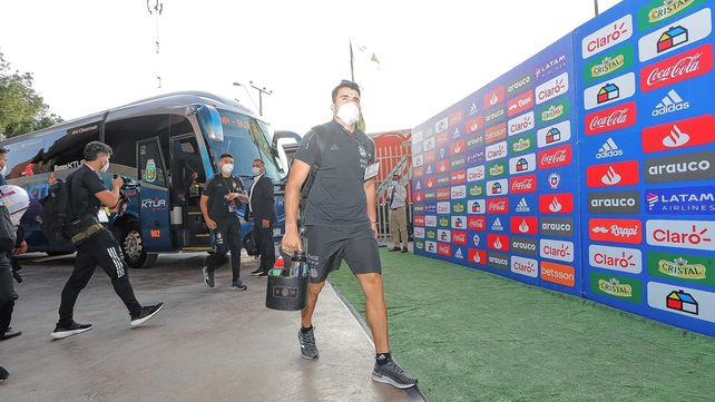Argentina arribó al estadio sin inconvenientes.&nbsp;